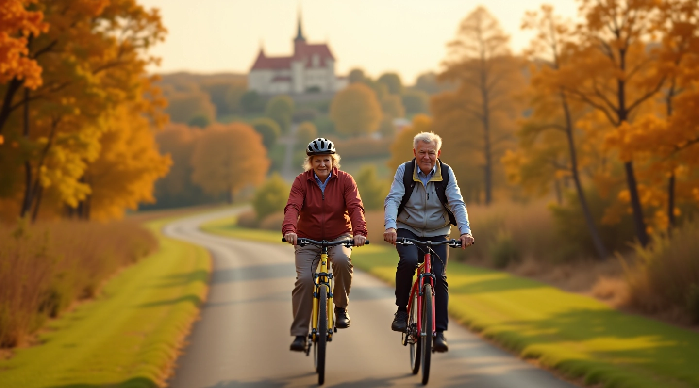 Seniori brauciens uz velosipēdiem pa vēsturiskajiem maršrutiem Latvijā